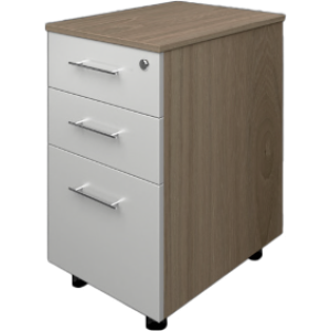 2 drawer 1 Deep filing drawer Mobile pedestal